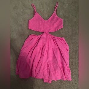 Sunday pink cutout mini dress size medium
